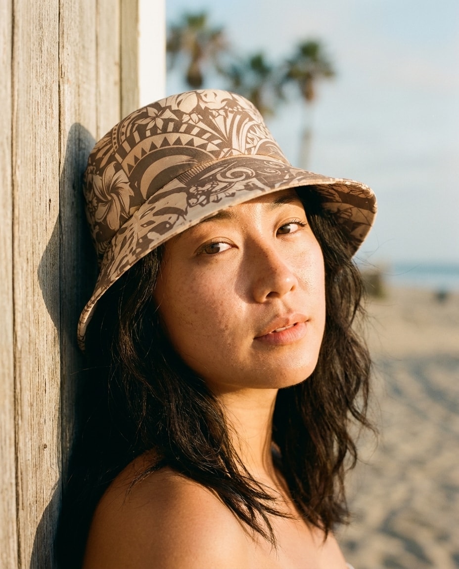 Bucket Hat in Angora Honua Lehua