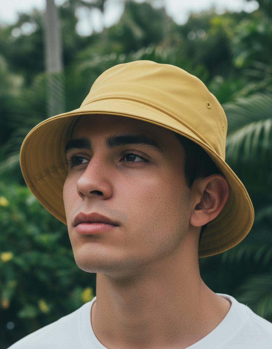 Bucket hat in Amber Haze