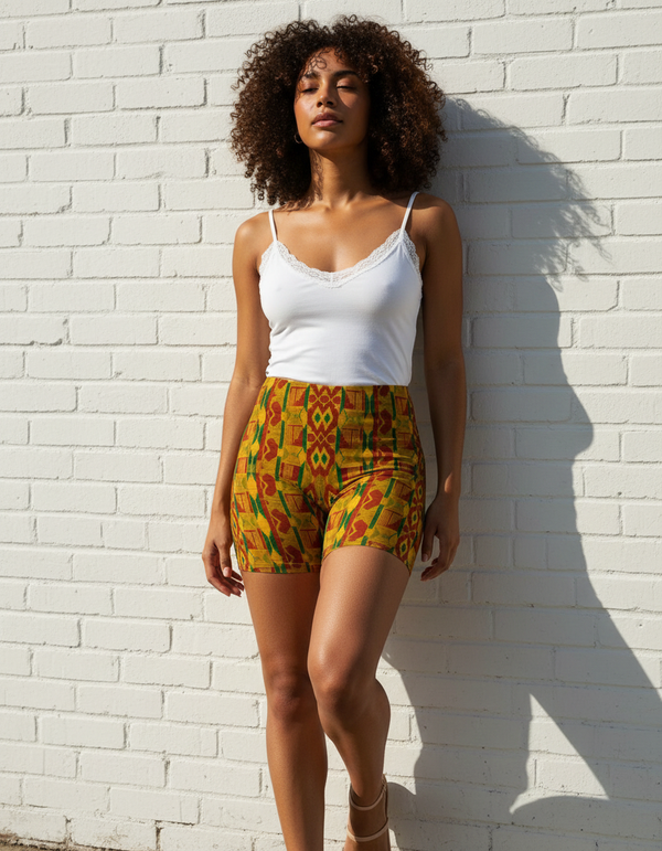 African Collection short shorts