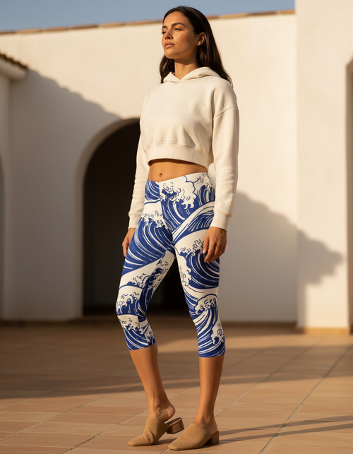 Isamu Leggings Capri Leggings — Dripper