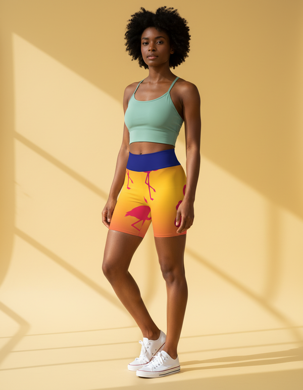 Flamingo Collection yoga shorts