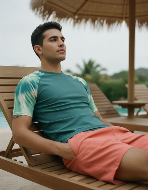 Alexandrite Nebula Rash Guard Men's Rashguard — Dripper