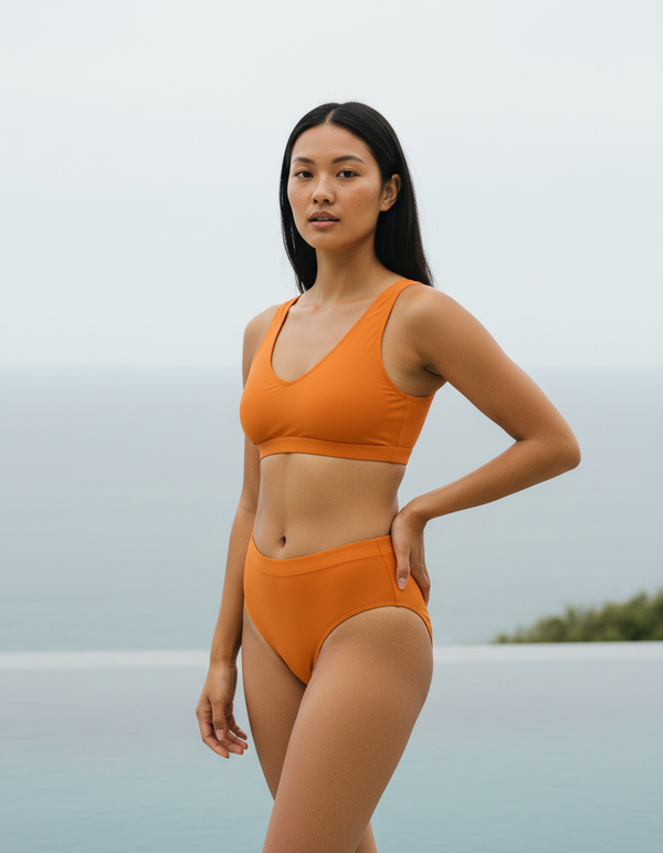 Bikini in Citrus Orange