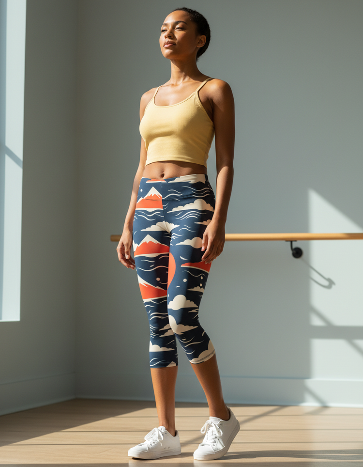 Women's Shippō Capri Leggings