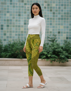 Acacia Celestial Leggings Capri Yoga Leggings — Dripper
