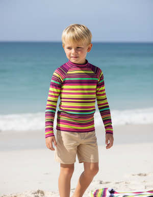 Lime Eclipse Rash Guard Kids Rash Guard — Dripper