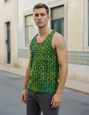 Men's Lime Hikari tank tops