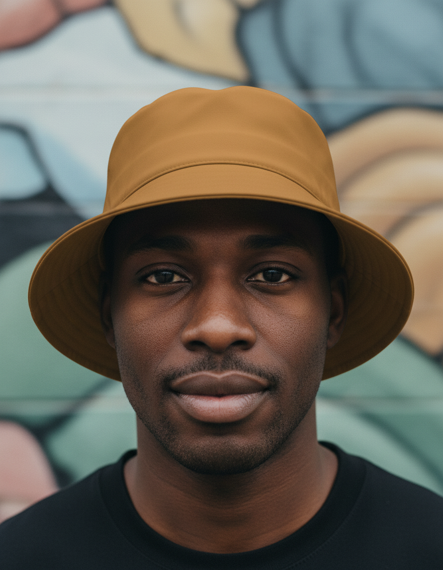 Bucket hat in Bronze