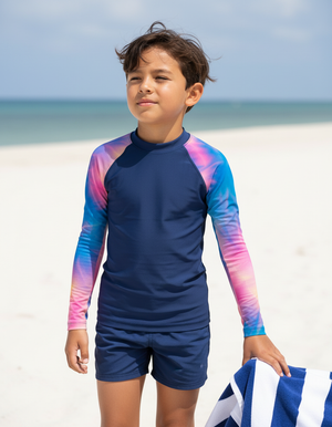 Rhodonite Frost Rash Guard Kids Rash Guard — Dripper