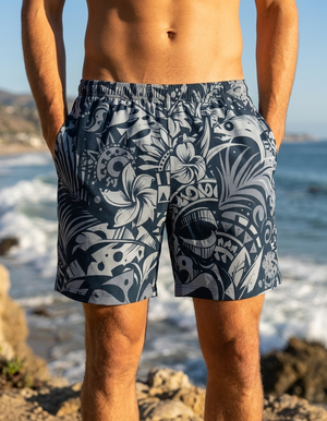 Blue Aura Honua Kai men's swim trunks