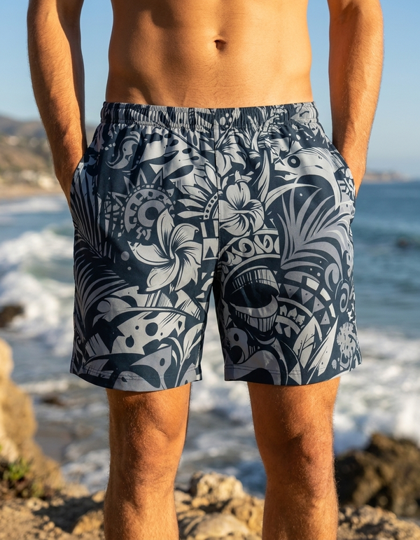 Men's Swim Trunks in Blue Aura Honua Kai