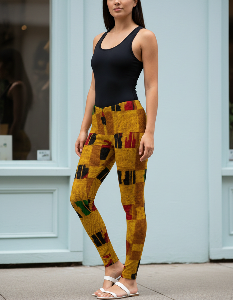 Women's African Kente Leggings