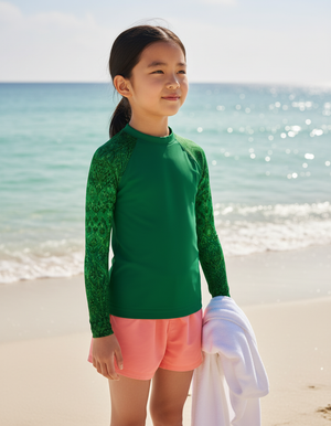 Kids Runway Emerald Siam kids rashguards