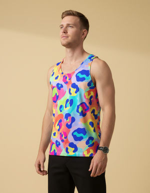 Hot Pink Savanna Tank Top Men's Tank Top — Dripper