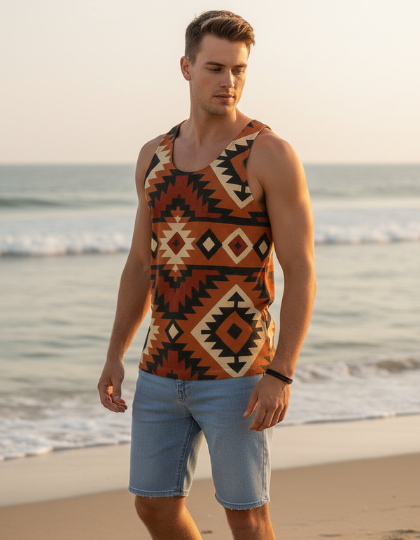 Southwestern Collection men's tank tops