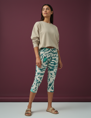 Turquoise Lattice leggings