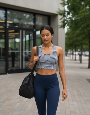 Neon Sports Bra Longline Sports Bra — Dripper