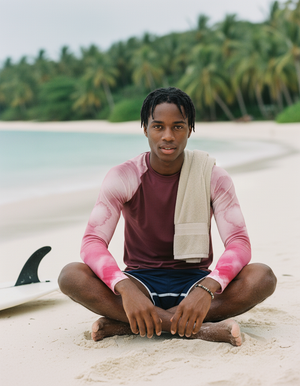 Men's Amaranth Mosaic men's rashguards