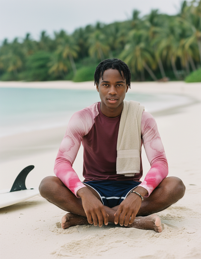 Rashguard — Men's Amaranth Mosaic
