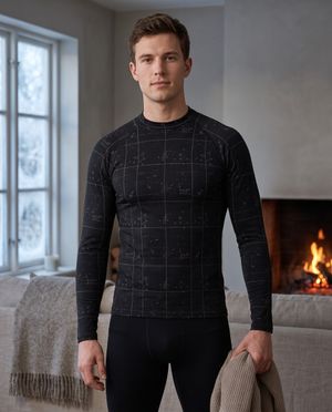 Ink Quadrille Base Layer Top men's base layer tops