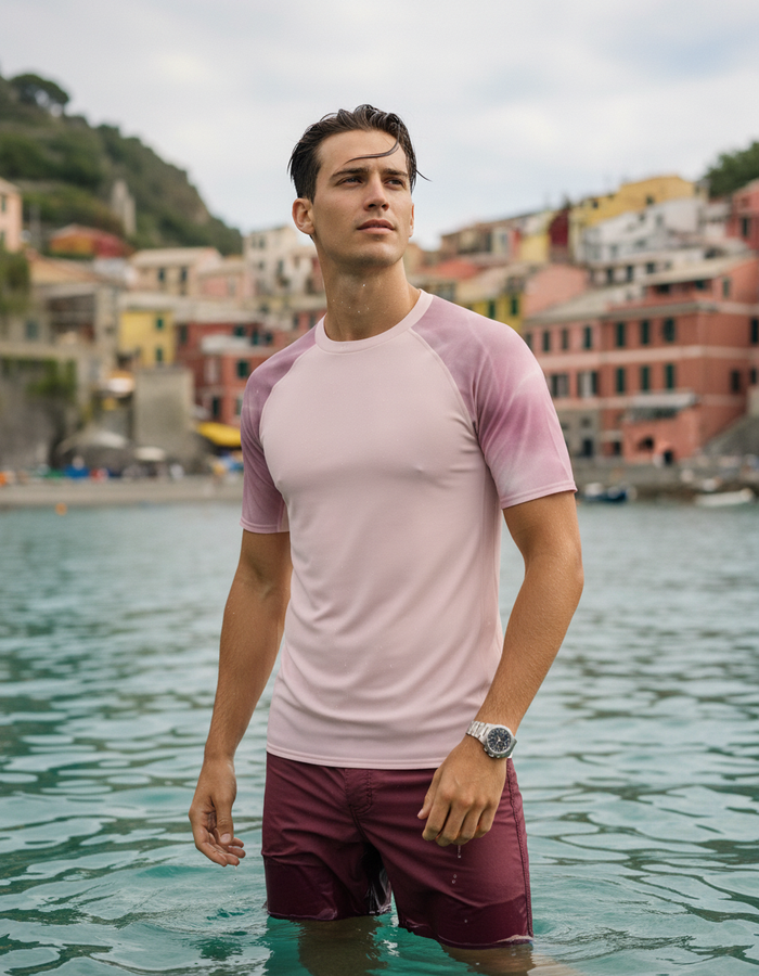 Rashguard — Men's Millennial Pink Frost