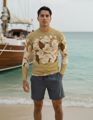 Amber Haze Serenade Rash Guard Men's Rashguard — Dripper