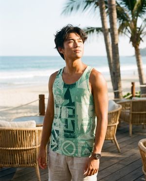 Men's Jelly Mint Dusk men's tank tops