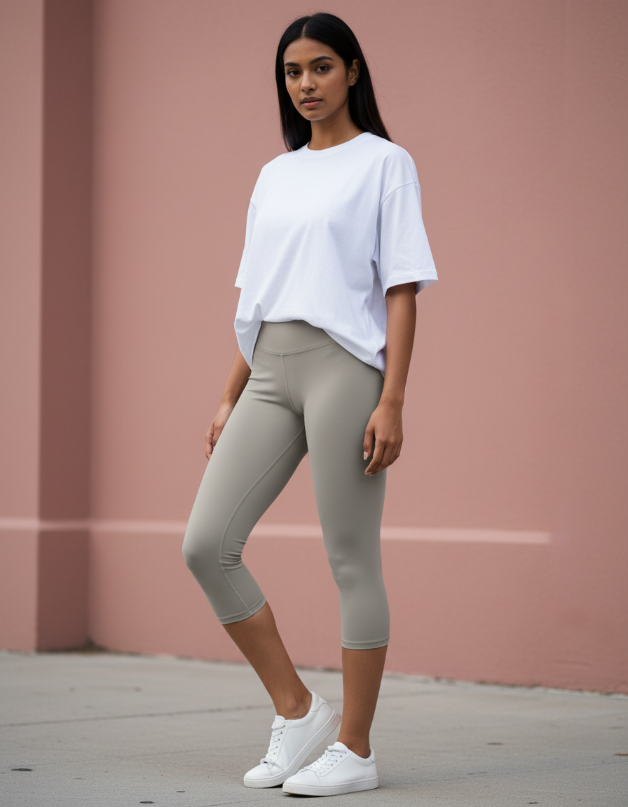 Capri Leggings in Pumice
