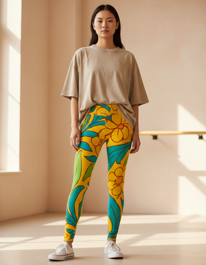 Amaryllis full-length leggings