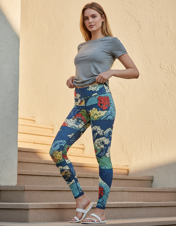 Hiroshige Collection leggings