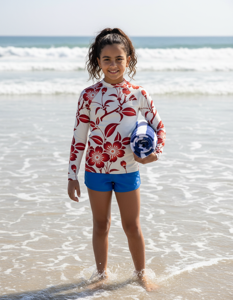 Youth Bicolor Patterns Rash Guard