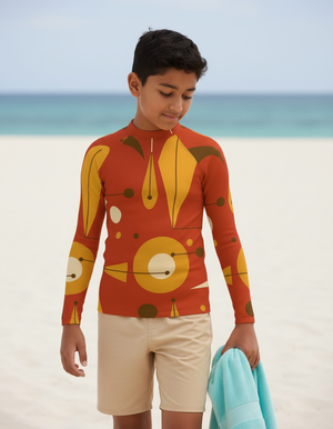 Lemon Yellow Echo Rash Guard Youth Rash Guard — Dripper