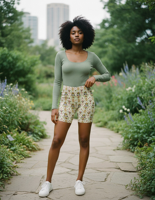 Acacia Kaleidoscope women's short shorts