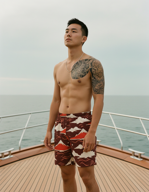 Coral Yume Men's Swim Trunks Men's Swim Trunks — Dripper