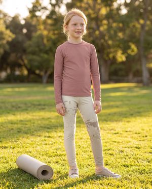 Angora Flare girls leggings