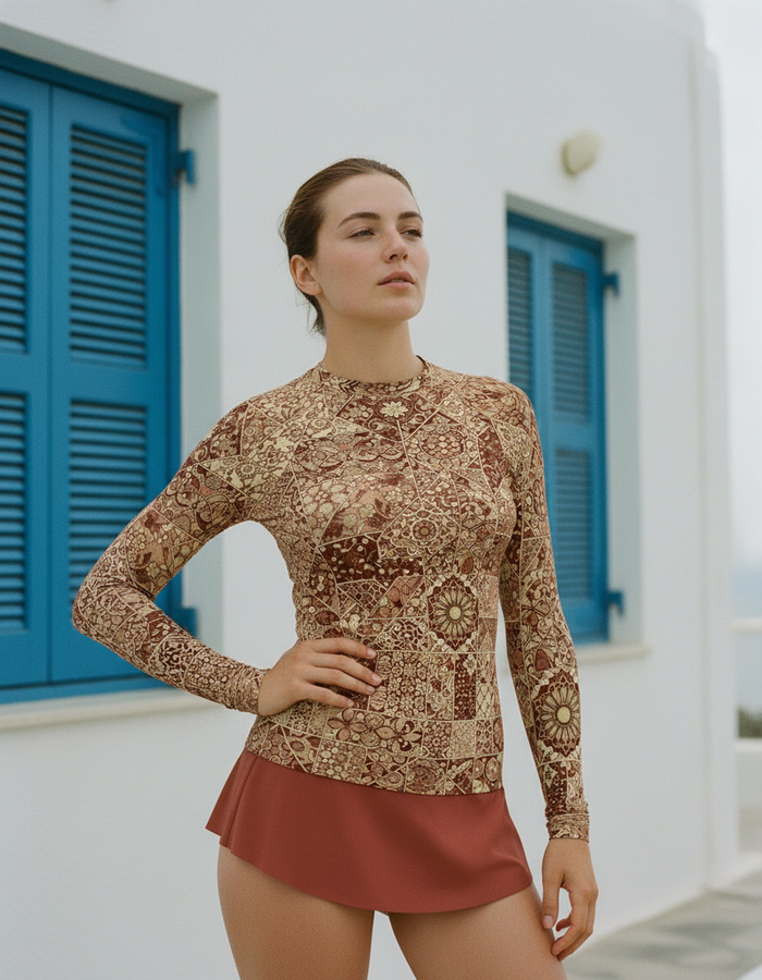 Rashguard — Women's Coffee Bean Riad