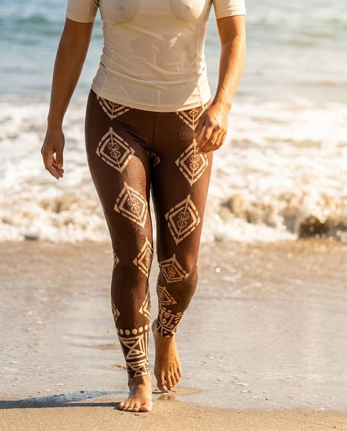 Espresso / Cream Kapa Tapa Classic swim & gym classic leggings