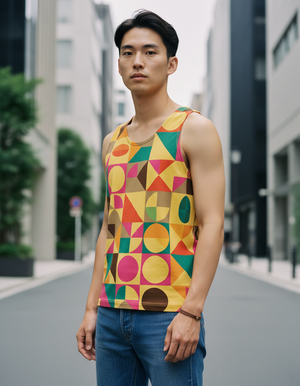 Men's Coffee Bean Kandinsky men's tank tops