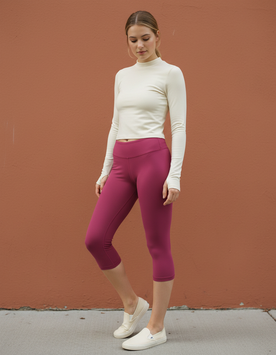Capri Leggings in Passionfruit