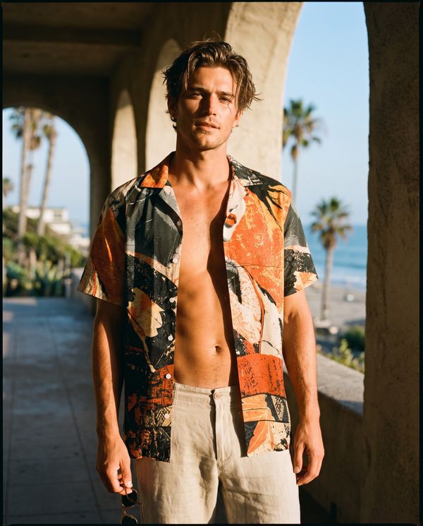 Neo-Tokyo men's hawaiian shirts