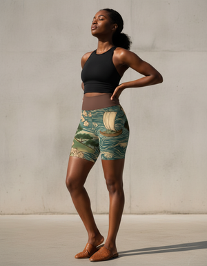 Edo Yoga Shorts Yoga Shorts — Dripper