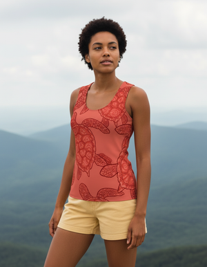 Fiery Red Aqua Tank Top Women's Tank Top — Dripper