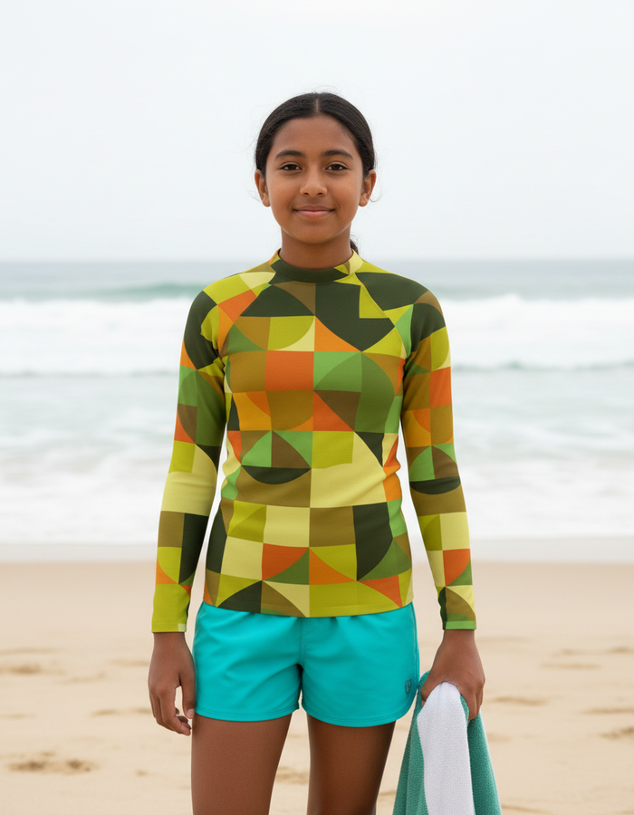 Rashguard — Youth Runway Chartreuse Dwell
