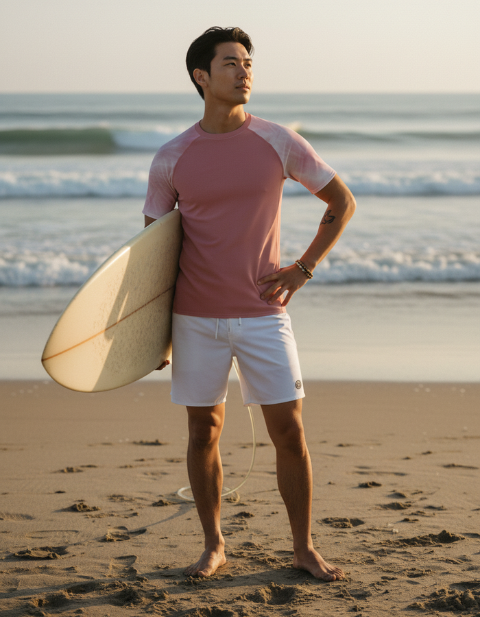 Rashguard — Men's Tea Rose Frost