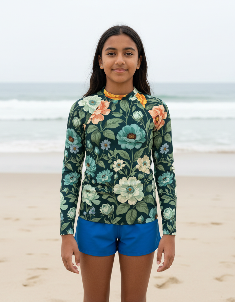 Youth Renoir Garden Palette Rash Guard