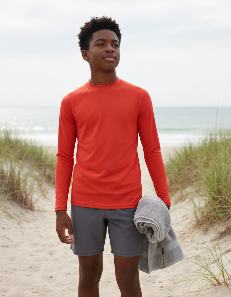 Youth Vermilion Rash Guard