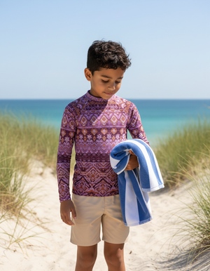 Burnished Lilac Serenade Rash Guard Kids Rash Guard — Dripper
