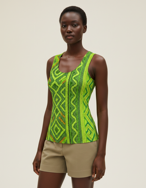 Women's Lime Vibrance tank tops
