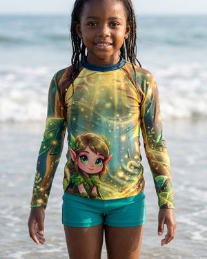 Girls Elf girls youth rashguards