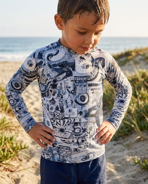 Boys Fable Youth Rash Guard Youth Rash Guard — Lolekai